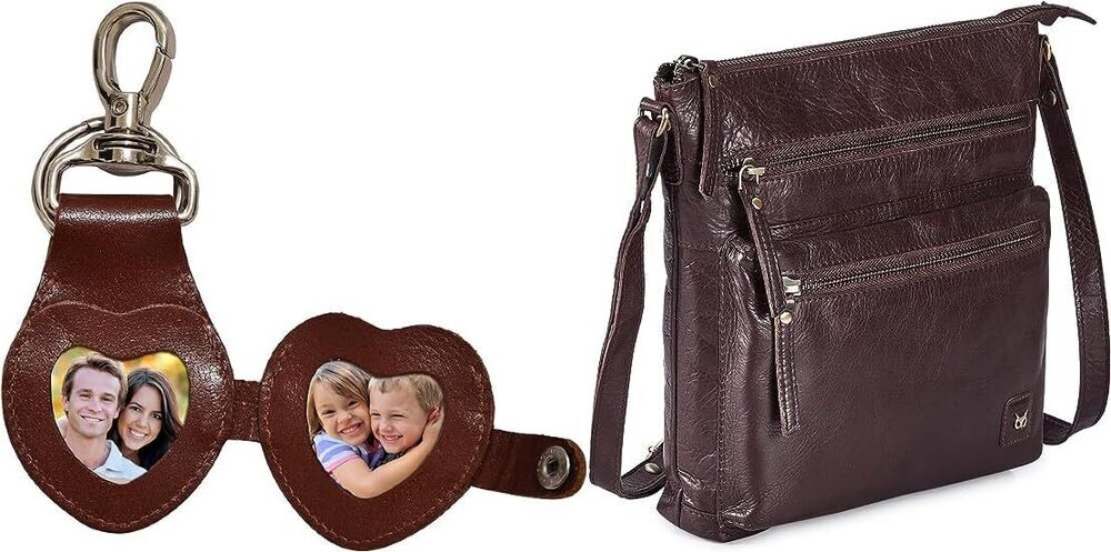 5025 Wise Owl Coffee Multi-wax Accessories Real Leather Small Crossbody